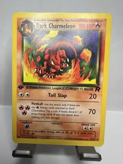 Dark Chameleon First Edition Pokemon 32/82- Team Rocket- Vintage- - Image 2