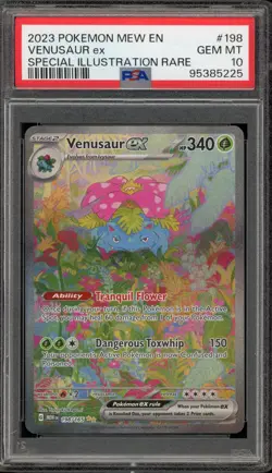 Pokemon Venusaur ex 151 MEW EN Special Illustration Rare #198 PSA 10 Gem Mint - Image 1