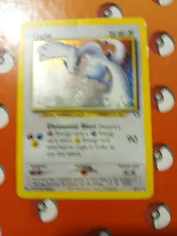 Pokemon TCG Lugia Neo Genesis Holo Rare Card 9/111 MP Condition - Image 2