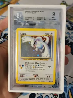 2000 POKEMON NEO GENESIS #9/111 LUGIA HOLO RARE UNLIMITED BGS 9 - Image 1