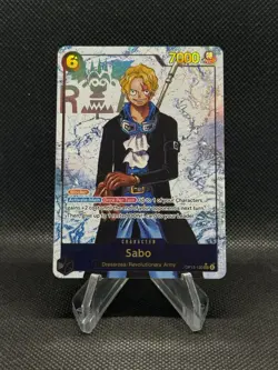 One Piece TCG Carrying on His Will - Sabo OP13-120 SEC Alt Art Parallel - Image 1