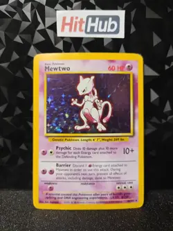 Pokemon TCG Mewtwo Base Set 10/102 Holo Rare MP FREE POSTAGE - Image 1