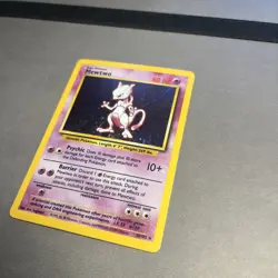 Mewtwo 10/102 - Base Set Holo Unlimited Holo Rare Pokemon TCG MP - Image 2
