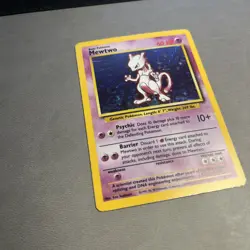 Mewtwo 10/102 - Base Set Holo Unlimited Holo Rare Pokemon TCG MP - Image 3