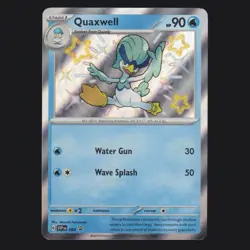 Quaxwell SVP083 Paldean Fates Shiny Rare Black Star Promo Pokemon TCG MINT 🔥 - Image 1