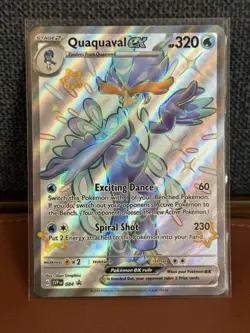 Quaxly 082 Quaxwell 083 Quaquaval ex 084 Paldean Fates Shiny NM Pokemon TCG Set - Image 2