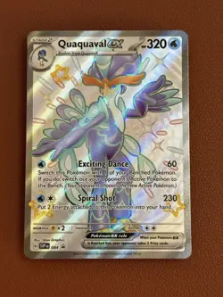 Quaxly 082 Quaxwell 083 Quaquaval ex 084 Paldean Fates Shiny NM Pokemon TCG Set - Image 3