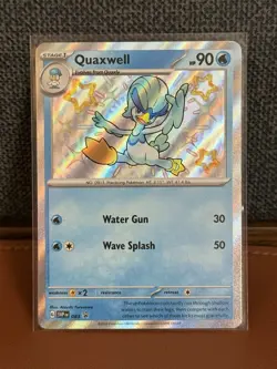 Quaxly 082 Quaxwell 083 Quaquaval ex 084 Paldean Fates Shiny NM Pokemon TCG Set - Image 5