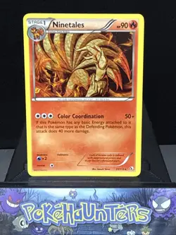 Pokemon Card Ninetales 21/113 Rare Non Holo Legendary Treasures Light Play - Image 1