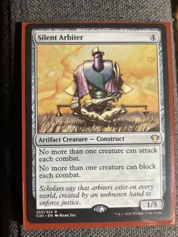 Magic: The Gathering Silent Arbiter Rare Card Regular Edition - Image 1