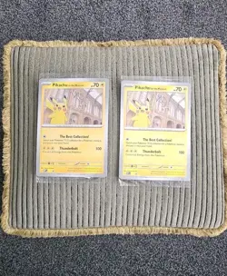 2 X Pikachu At The Museum LTD Edition Cards Pokemon X National History Museum - Image 1