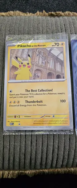 2 X Pikachu At The Museum LTD Edition Cards Pokemon X National History Museum - Image 4