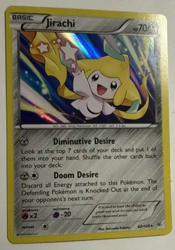 Pokemon TCG Jirachi Roaring Skies Holo Rare Card 42/108 NM/MT Condition - Image 2
