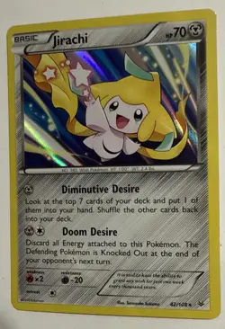 Pokemon TCG Jirachi Roaring Skies Holo Rare Card 42/108 NM/MT Condition - Image 3