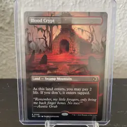 BLOOD CRYPT (BORDERLESS) Lorwyn Eclipsed ECL Magic MTG MINT CARD - Image 1