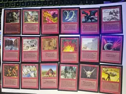 Mtg Ce Collectors Edition Red Card Lot Earthbind 38 Cards - Image 1