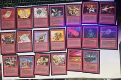 Mtg Ce Collectors Edition Red Card Lot Earthbind 38 Cards - Image 2