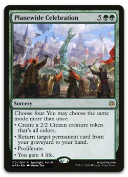 Planewide Celebration #172 (LP) War of the Spark WAR Magic MTG - Image 1
