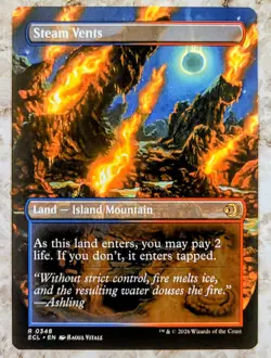 Steam Vents (Borderless) - MTG - Lorwyn Eclipsed - Regular - R 348 - Image 2