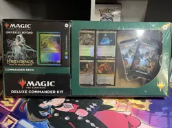 MTG Magic The Gathering - Lord of the Rings Deluxe Commander Kit - Elven Council - Image 1
