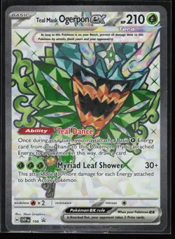 Teal Mask Ogerpon ex 166 SV: Scarlet & Violet Promo Cards Pokemon TCG NM - Image 1