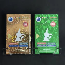 Mimikyu (778) 2024 Pokemon Pokedex Black Gold Heart Holo and Green Cracked Ice - Image 2