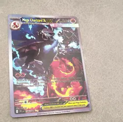 Pokemon Mega Charizard X EX Foil Ultra Rare 125/106 XY—Flashfire - Image 2