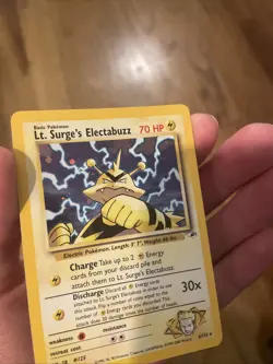 Pokemon TCG Lt. Surge's Electabuzz Gym Heroes 6/132 Holo Unlimited Rare - Image 3