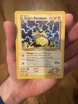 Pokemon TCG Lt. Surge's Electabuzz Gym Heroes 6/132 Holo Unlimited Rare - Image 4