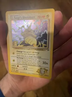 Pokemon TCG Lt. Surge's Electabuzz Gym Heroes 6/132 Holo Unlimited Rare - Image 5