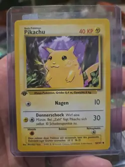 Pikachu First Edition Base Set Pokemon Card - Image 1