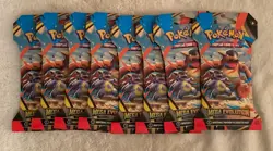 8x Pokemon TCG Mega Evolution Base Set Sleeved Packs BRAND NEW LOT B2 - Image 1