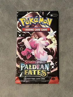 Pokemon TCG Paldean Fates Tinkatink 1x Booster Pack Sealed Pokemon - Image 1