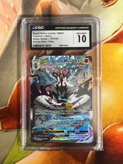 Rapid Strike Urshifu VMAX 170/163 Battle Styles CGC Graded 10 Pokemon TCG - Image 1