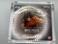 OP-02 Paramount War One Piece English TCG Booster Box Sealed with Acrylic Case - Image 1