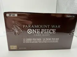OP-02 Paramount War One Piece English TCG Booster Box Sealed with Acrylic Case - Image 3