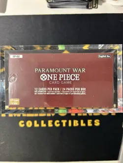 Bandai One Piece TCG Paramount War English Ver OP-02 Booster Box W/ Acrylic Case - Image 2