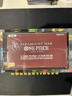 Bandai One Piece TCG Paramount War English Ver OP-02 Booster Box W/ Acrylic Case - Image 5