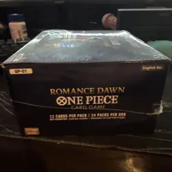 ONE PIECE TCG ROMANCE DAWN OP-01 FACTORY SEALED 24 PACK BOOSTER BOX BLUE BOTTOM - Image 3