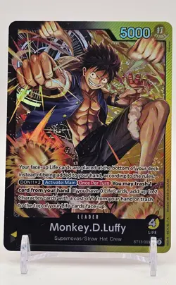 One Piece TCG - ST13 - Monkey.D.Luffy ST13-003 Leader - English - Image 1