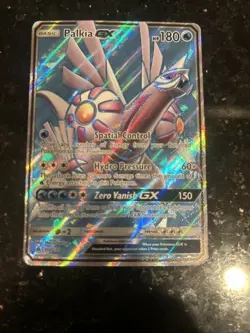 2018 POKEMON SUN & MOON FORBIDDEN LIGHT 119 FULL ART/PALKIA GX - Image 1