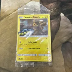 Detective Pikachu SM190 SEALED Black Star Promo Stamped Holo Version Pokemon TCG - Image 1