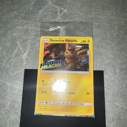 Detective Pikachu SM190 SEALED Black Star Promo Stamped Holo Version Pokemon TCG - Image 1