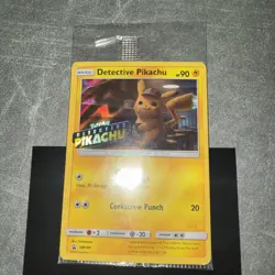 Detective Pikachu SM190 SEALED Black Star Promo Stamped Holo Version Pokemon TCG - Image 2