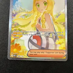 Lillie’s Determination 184/132 Full Art Trainer Secret Rare Pokemon TCG NM - Image 3