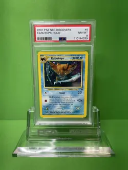 2001 POKEMON NEO DISCOVERY 6 KABUTOPS-HOLO PSA 8 - Image 1