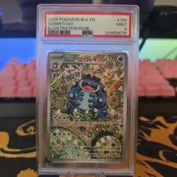Pokemon TCG SV Black Bolt English Seismitoad #105/086 Illustration Rare Card - Image 1