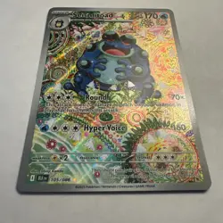 Pokemon TCG Seismitoad Illustration Rare Black Bolt 105/086 - Image 3