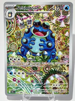Pokemon TCG Black Bolt Seismitoad Illustration Rare Card 105/086 English - Image 1