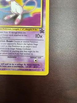 Mew #8 Black Star Promo WOTC Pokemon Card (NM-) - Image 5